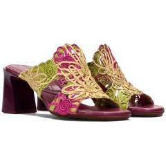 Klapki damskie Hispanitas HV264801 C001 GARDEN-V26 MULTI YELLOW