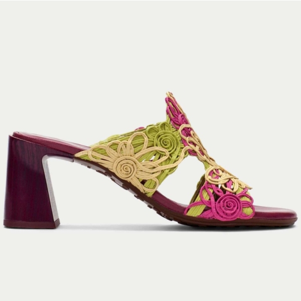 Klapki damskie Hispanitas HV264801 C001 GARDEN-V26 MULTI YELLOW