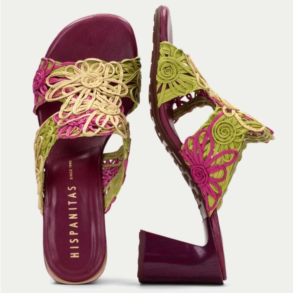 Klapki damskie Hispanitas HV264801 C001 GARDEN-V26 MULTI YELLOW