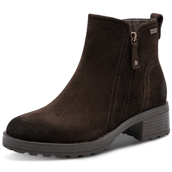Botki damskie wodoodporne Jana 8-25711-47 307 MOCCA SUEDE