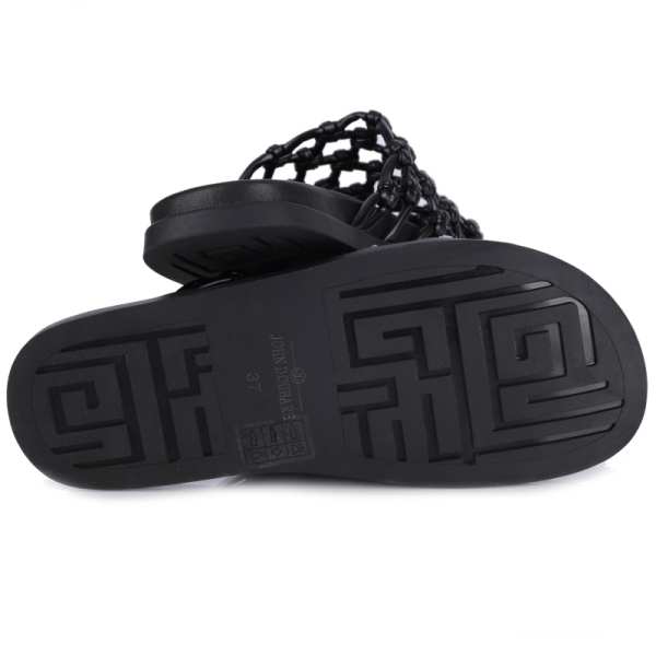 Klapki damskie John Doubare 307-11 BLACK