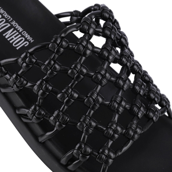 Klapki damskie John Doubare 307-11 BLACK