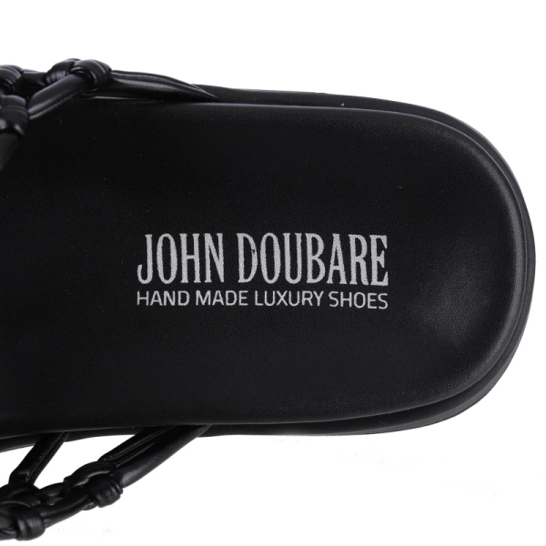 Klapki damskie John Doubare 307-11 BLACK