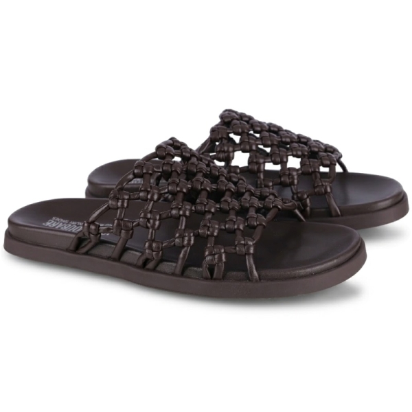 Klapki damskie John Doubare 307-11 BROWN