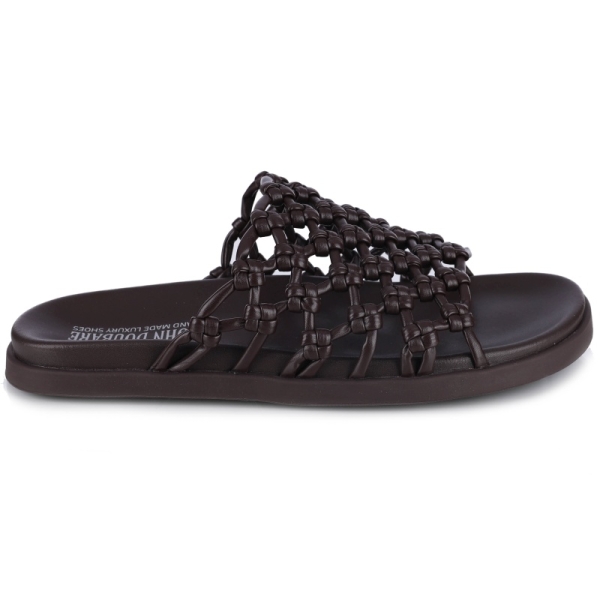 Klapki damskie John Doubare 307-11 BROWN
