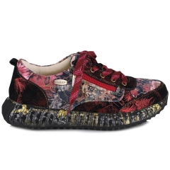 Sneakersy damskie Laura Vita 0008116 BURTON 43 WINE