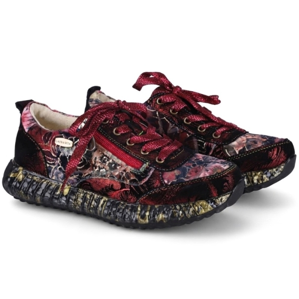 Sneakersy damskie Laura Vita 0008116 BURTON 43 WINE