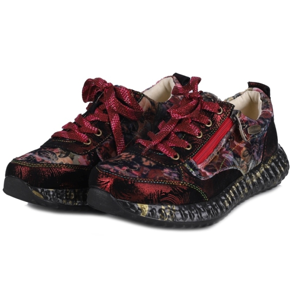Sneakersy damskie Laura Vita 0008116 BURTON 43 WINE
