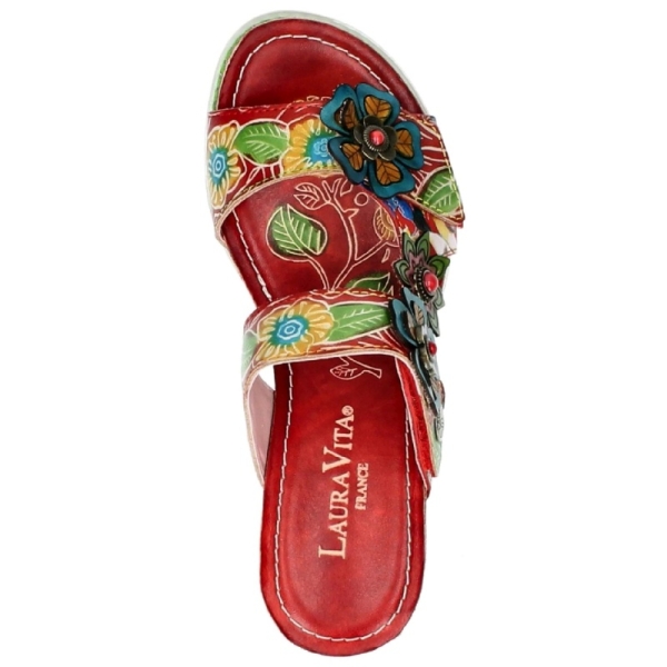 Klapki damskie Laura Vita BONITO 31 ROUGE AS313-31