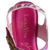 Sandały damskie na koturnie Laura Vita BONITO 38 FUSHIA AS313-38