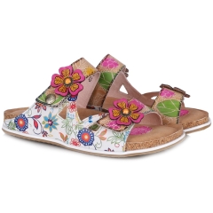 Klapki damskie Laura Vita BRCYANO 32 BEIGE AS318-32