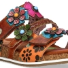 Klapki damskie Laura Vita BRCYANO 36 CAMEL AS318-36