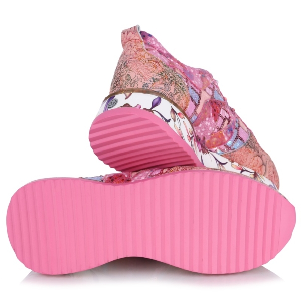 Sneakersy damskie Laura Vita DELPHINE 07 CERISE SL6006-7BS25