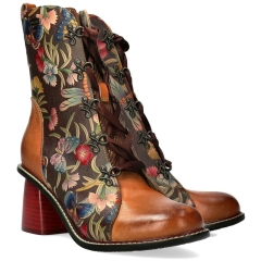 Trzewiki damskie Laura Vita EVCAO 01 CAMEL SL68259-JH1A