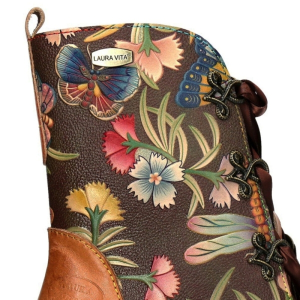 Trzewiki damskie Laura Vita EVCAO 01 CAMEL SL68259-JH1A