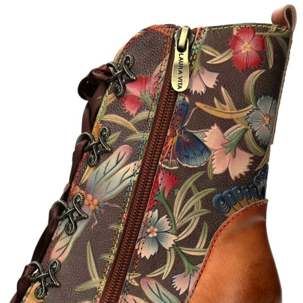 Trzewiki damskie Laura Vita EVCAO 01 CAMEL SL68259-JH1A