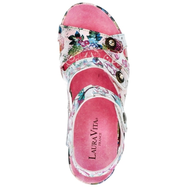 Sandały damskie Laura Vita FACDIAO 12 CERISE SL80403-12B