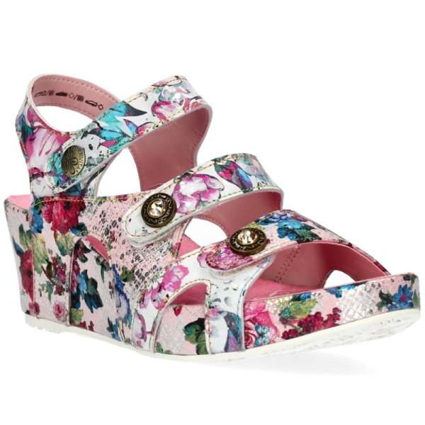 Sandały damskie Laura Vita FACDIAO 12 CERISE SL80403-12B