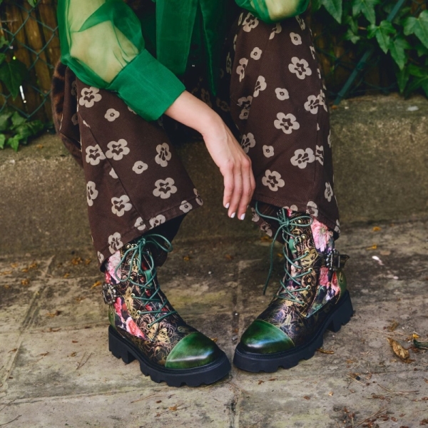 Trzewiki damskie Laura Vita KOULEO 15 VERT SL600-5