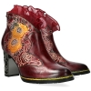 Botki damskie Laura Vita LEDAO 63 WINE AC350-53A