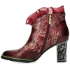 Botki damskie Laura Vita LEDAO 63 WINE AC350-53A