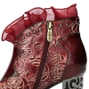 Botki damskie Laura Vita LEDAO 63 WINE AC350-53A