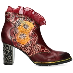 Botki damskie Laura Vita LEDAO 63 WINE AC350-53A