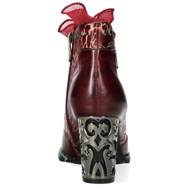 Botki damskie Laura Vita LEDAO 63 WINE AC350-53A