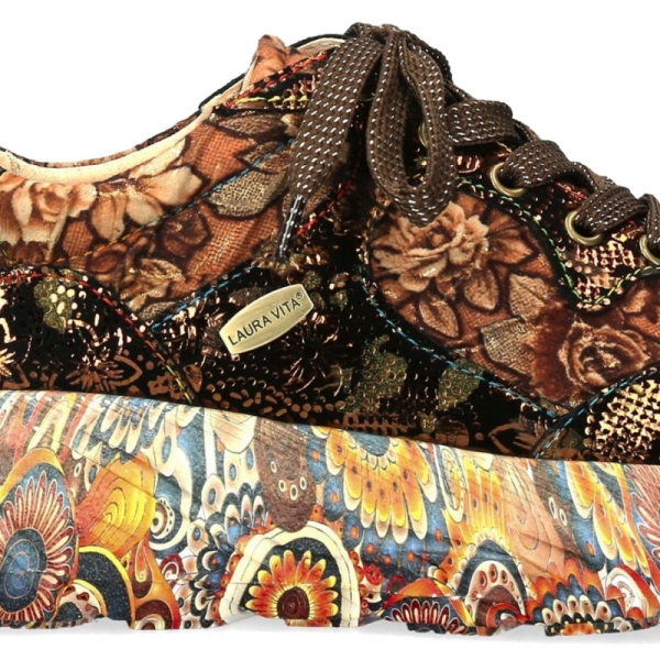 Sneakersy damskie Laura Vita SOFIAO 07 BRONZE AT2179-A7