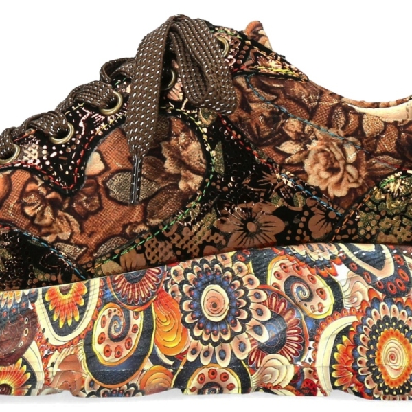 Sneakersy damskie Laura Vita SOFIAO 07 BRONZE AT2179-A7