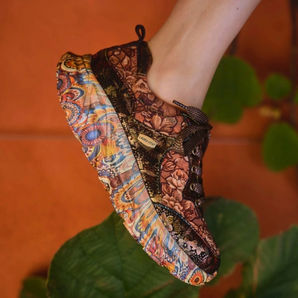 Sneakersy damskie Laura Vita SOFIAO 07 BRONZE AT2179-A7