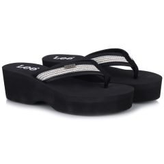Klapki damskie Lee 50261043.05D OFF WHITE/BLACK