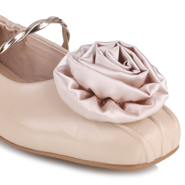 Baleriny damskie Loretta Vitale C38102 APRICOT