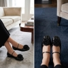 Baleriny damskie Loretta Vitale C38102 BLACK