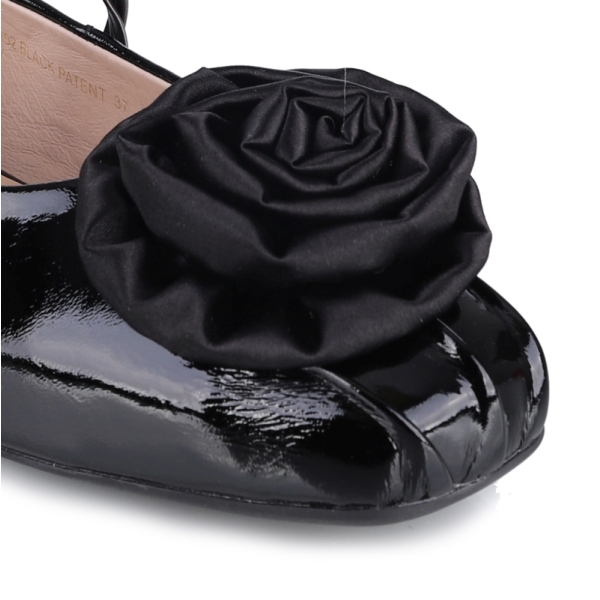 Baleriny damskie Loretta Vitale C38102 BLACK