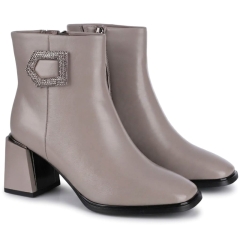 Botki damskie Loretta Vitale C38144 GREY LEATHER