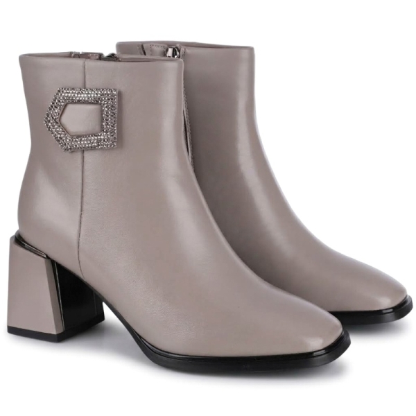 Botki damskie Loretta Vitale C38144 GREY LEATHER