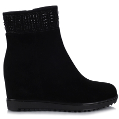 Botki damskie Loretta Vitale C38169 BLACK SUEDE