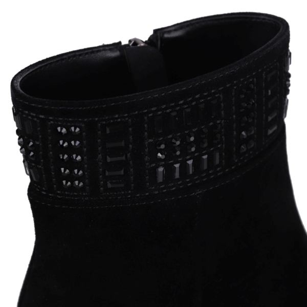 Botki damskie Loretta Vitale C38169 BLACK SUEDE
