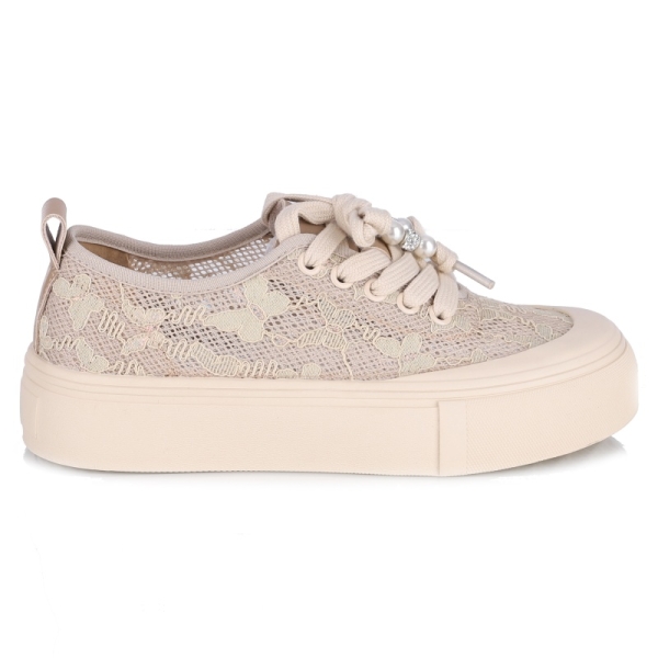 Sneakersy damskie Loretta Vitale W1906 BEIGE