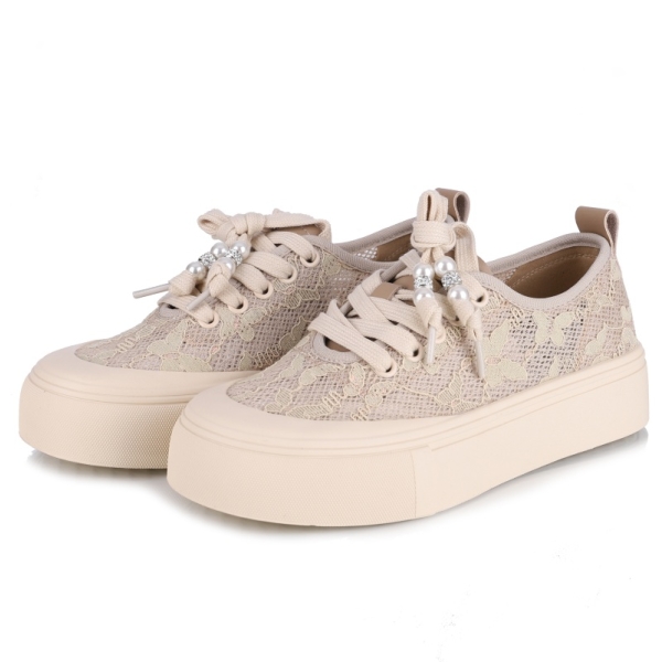 Sneakersy damskie Loretta Vitale W1906 BEIGE