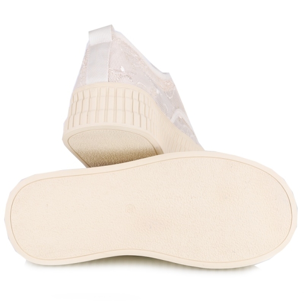 Sneakersy damskie Loretta Vitale W1908 BEIGE