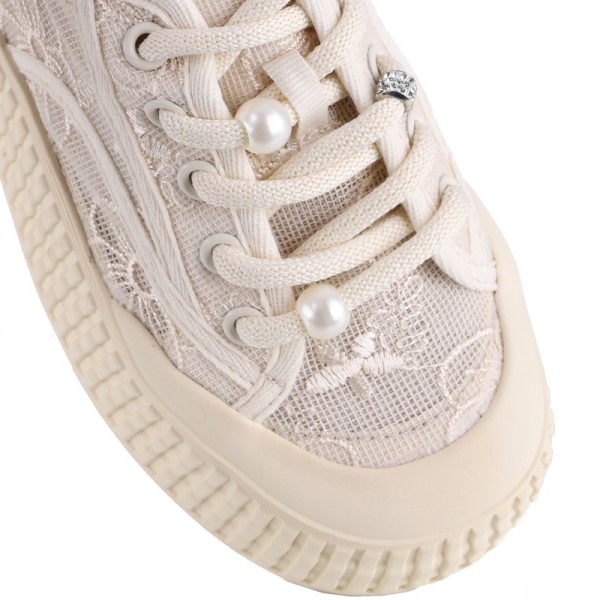 Sneakersy damskie Loretta Vitale W1908 BEIGE