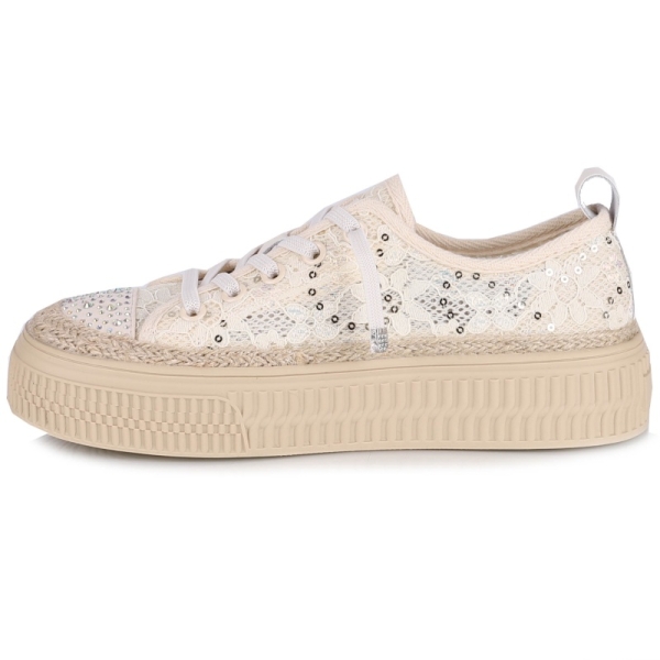 Sneakersy damskie Loretta Vitale W1911 BEIGE
