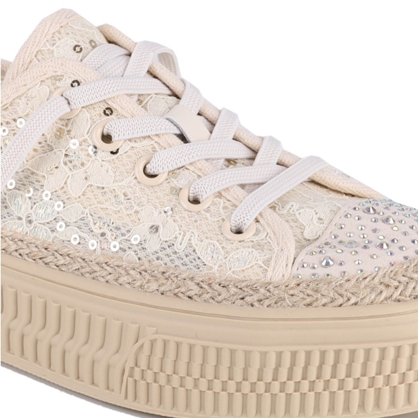 Sneakersy damskie Loretta Vitale W1911 BEIGE