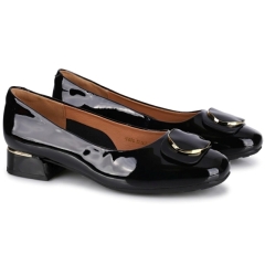 Baleriny damskie Loretta Vitale W5376 BLACK PATENT