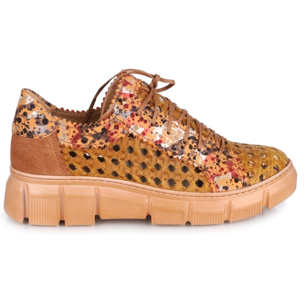 Sneakersy damskie Maciejka 05850-32/00-1 RUDY+POMARAŃCZA