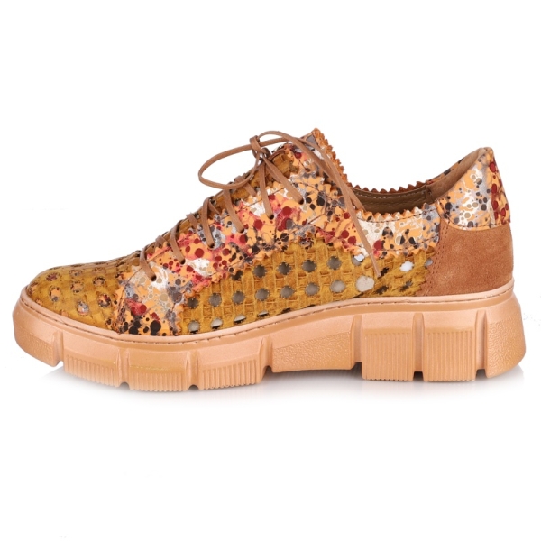 Sneakersy damskie Maciejka 05850-32/00-1 RUDY+POMARAŃCZA
