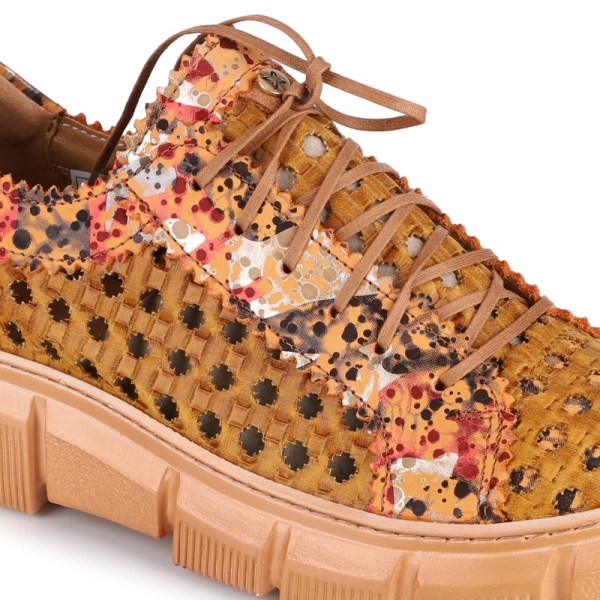 Sneakersy damskie Maciejka 05850-32/00-1 RUDY+POMARAŃCZA