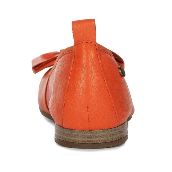 Baleriny damskie Maciejka P6802-18/00-0 POMARAŃCZOWY